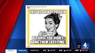 Wilson County GOP posts meme referencing hanging [upl. by Nameloc]