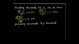 Divions of decimals [upl. by Manas]