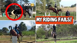 All my fails part 2 equestrian falls and fails🙊 [upl. by Adnoraj73]