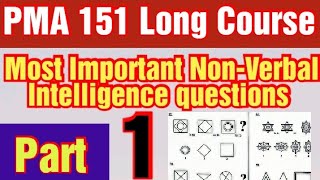 Most Important Non Verbal Intelligence Questions  Pma Long Course 151 Initial Test Preparation [upl. by Holman]