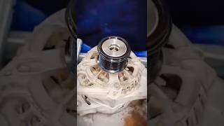 Alternator pulley noise 😲🙄 part 2 mechanic shorts [upl. by Anaidiriv]