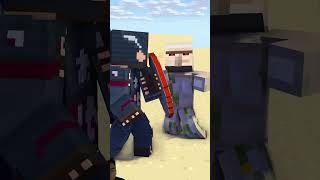 Steve Destroys the Shield 🛡️ minecraft minecraftanimationmovie monsterschool viralshort [upl. by Marchall]