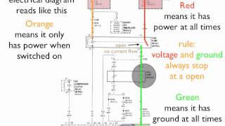 How to read an electrical diagram Lesson 1 [upl. by Esinereb]