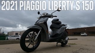 Piaggio Liberty S 150cc Review amp Test Drive Acceleration Test [upl. by Spanjian]