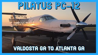 TIMELAPSE  Pilatus PC12  Valdosta GA to Atlanta GA [upl. by Ashlee]