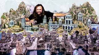 The BIGGEST wargaming board in YouTube History ELVEN Lord of the Rings Warhammer Scenery [upl. by Zil]