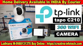 TPLink Tapo C210 360 Security Camera Review  setup  wifi camera  Creative infotech Ludhiana [upl. by Currey]