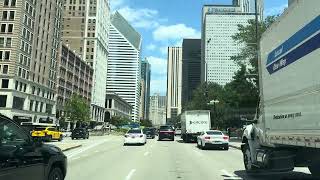 Relaxing drive Chicago IL 4k [upl. by Ahseekal]