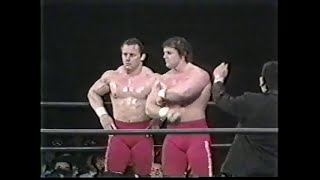 Dynamite Kid amp Davey Boy Smith vs Norio Honaga amp Yoshiaki Yatsu 04121985 [upl. by Frieder785]