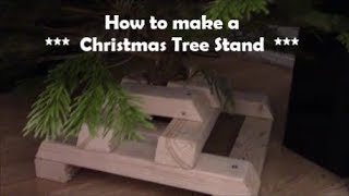 How to make a Christmas Tree stand Wooden Christmas tree holder [upl. by Matt468]