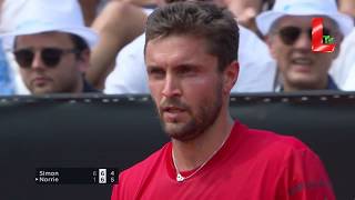 Lyon Open Simon vs Norrie 25052018  by LTV [upl. by Nnairahs]