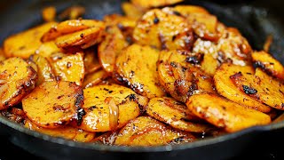 Delicious Pan Fried Potatoes  Easy Skillet Potatoes Recipe [upl. by Enined592]