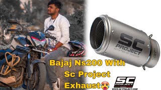 Bajaj Ns200 With Full System Sc Project Exhaust 🥵🥵thetublu [upl. by Winters]