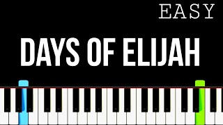 Days Of Elijah  Robin Mark  EASY Piano Tutorial [upl. by Zita]