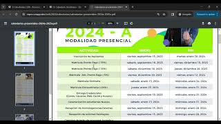 Conoce tu CALENDARIO ACADÉMICO PRESENCIAL 2024A 💚 [upl. by Arehs]