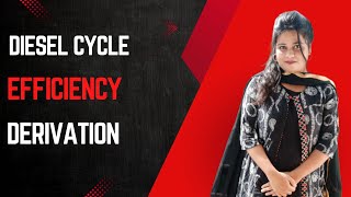 Diesel cycle efficiency derivation with pv and ts diagram [upl. by Godderd]