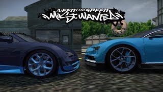 Need for Speed Most Wanted Tollbooth Duel Bugatti Veyron Grand Sport Vitesse VS Bugatti Chiron [upl. by Sussman]