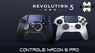 Controle Nacon Revolution 5 Pro REVIEW PTBR [upl. by Nosydam970]