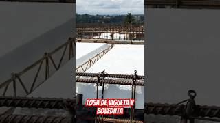 Losa de vigueta y bovedilla de poliestireno se aprecia el armado de vigas principales ingcivil [upl. by Mensch]