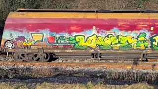 Graffiti Freightliner Trains Collection Sheffield UK [upl. by Aisemaj797]