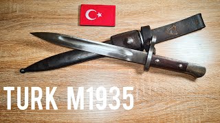 Turkish M1935 bayonet for the M1893 and M1903 Mauser rifles [upl. by Anaiv]