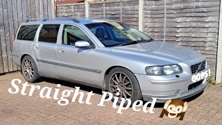 Straight Piped my Volvo V70 D5 [upl. by Ecirp]