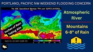 Portland Pacific NW Flooding Concern As Heavy Rain Takes Aim [upl. by Rekyr]