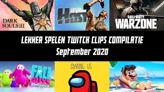 Lekker Spelen Twitch clips compilatie  September 2020 [upl. by Nodyroc]