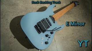 Heavy Rock Guitar Backing Track E Minor [upl. by Sidoon]