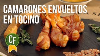 🍤 Camarones Envueltos en Tocino 🥓  Cocina Fresca [upl. by Clapper463]