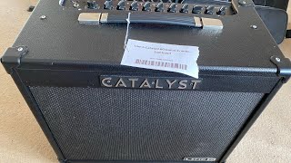 Line 6 Catalyst 60 Combo Modelling Amp unboxing review Like and Subscribe [upl. by Minerva]