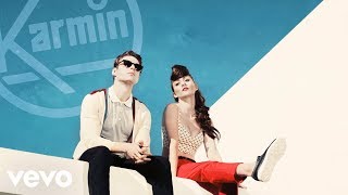 Karmin  Walking On The Moon Lyric Video [upl. by Ynnelg39]