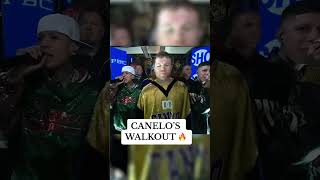 La entrada de Canelo con Santa Fe Klan y Tornillo 🔥 Shorts  ESPN Deportes vía showtimeboxing [upl. by Elna]