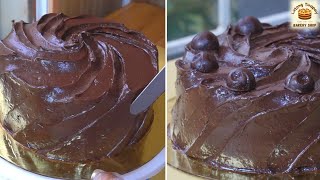 CHOCOLATE MOIST CAKE WITH CHOCOLATE CUSTARD FROSTING RECIPE [upl. by Farny64]