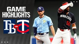 Rays vs Twins Game Highlights 61824  MLB Highlights [upl. by Verlie70]