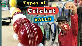 ALL TYPES OF CRICKET BALLS  TENNIS BAL  HARDBALL  PRACTICE CRICKET BALLS [upl. by Eedrahc]