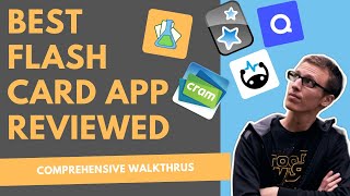Best Flashcard App A Review of Anki Quizlet Flashcard Lab Cram and Brainscape [upl. by Antonin]
