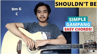 CHORD SIMPLE GAMPANG Shouldnt Be  Luke Chiang Tutorial Gitar Easy Chords [upl. by Jorie654]