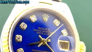 Rolex Lapis Lazuli Serti Dial KeepTheTime Quickie [upl. by Conni]