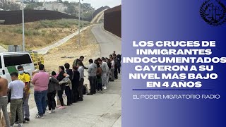 LOS CRUCES DE INMIGRANTES INDOCUMENTADOS CAYERON A SU NIVEL MÁS BAJO EN 4 AÑOS [upl. by Loralie]