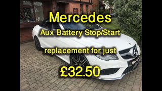 Aux battery fix for Mercedes StopStart for just £3250 [upl. by Ellinej358]