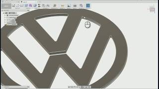 Volkswagen logo with Fusion 360 [upl. by Eissac85]