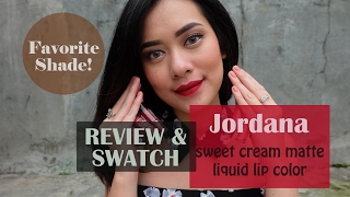 Swatch amp Review Jordana Sweet Cream Matte Liquid Lip Color  BEAUTYSHIDAE [upl. by Salba413]