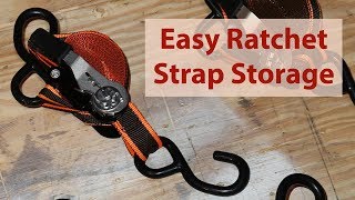 How to Wrap Harbor Freight Ratchet Straps for Storage [upl. by Lyford]