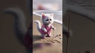 Daddy Saves His Little Kitten An Unbelievable Cat Storyquotcatfu funny catlovers cartoon [upl. by Anaynek]