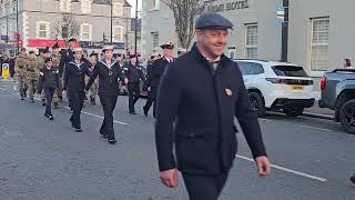 Kilkeel Royal British Legion Remembrance Return Parade Sunday 10th November 2024 [upl. by Iuqcaj931]