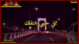 Tamally Habibi Song Whatsap StatusArabic SongTamally Maak RemixNight Car DriveAloneSadaf Writes [upl. by Sykleb354]