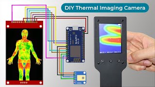 DIY Thermal Imaging Camera using AMG8833 Temperature Sensor with ESP8266 amp LCD Display [upl. by Katerine]