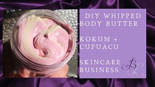 DIY Kokum Butter amp Cupuacu Butter Whipped Hair amp Body Butter Skincare whipped buttersmall business [upl. by Nnairrehs866]