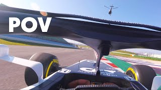 DRIVERS EYE  Onboard our AlphaTauri AT01 Formula 1 Car [upl. by Norvol]